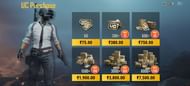 Price of UC present in Battlegrounds Mobile India (Image via BGMI)